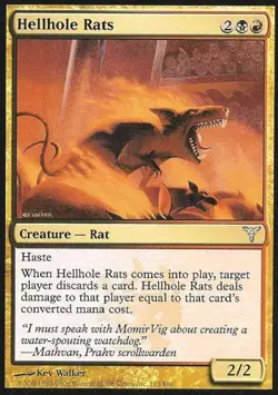 Hellhole Rats - Light Play MTG Dissension - Image 1