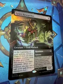 MTG Grave Researcher (Extended Art) / Reanimate Secrets of Strixhaven Foil NM - Image 2