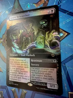 MTG Grave Researcher (Extended Art) / Reanimate Secrets of Strixhaven Foil NM - Image 3