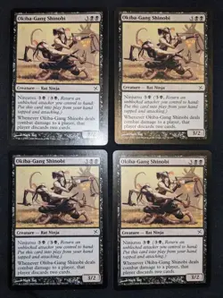 4X Okiba-Gang Shinobi - Betrayers of Kamigawa MTG - NM Unplayed - Image 1