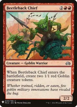 Beetleback Chief - Light Play MTG Mystery Booster - Image 1