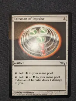 Talisman of Impulse - Mirrodin MTG - NM Unplayed, Pack Fresh - Image 1