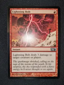2X Lightning Bolt - Magic 2010 M10 - NM, Unplayed, Pack Fresh - Image 2