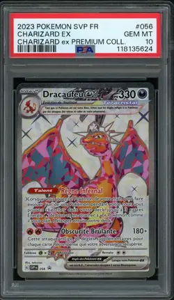 Carte Pokemon Dracaufeu Ex 056 PSA 10 Promo SV Francais - Image 1