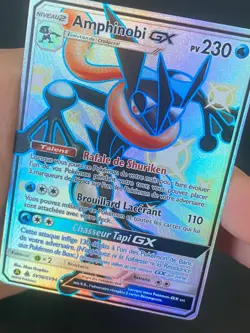 CARTE POKEMON AMPHINOBI GX SV56/SV94 FR ULTRA RARE SL DESTINEES OCCULTES - NM/M - Image 2