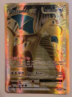 Pokemon TCG Dragonite-EX Evolutions Full Art Holo Card 106/108 Ultra Rare - Image 1