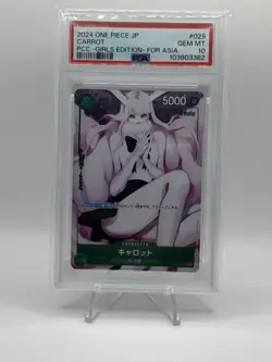 PSA 10 Carrot OP02-029 Premium Card Collection Holo Promo Graded OPTCG JP - Image 1
