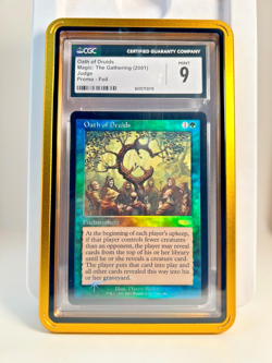 **MTG Magic Oath of Druids Judge Promo FOIL 2001 Card (CGC MINT 9)!** - Image 1