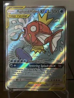 Pokemon TCG Sun & Moon SM9 Magicarp and Wailord GX Tag Team Card SEE PHOTOS - Image 1