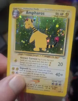 Ampharos 1/64 Holo Rare Pokemon Neo Revelation TCG Card - Image 1