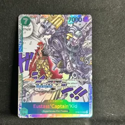 ONE PIECE CCG "misprint" card: Eustass"Captain"Kid st02-013 SR, foil, MANGA art - Image 3