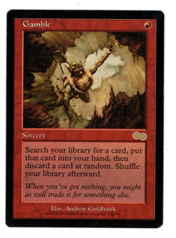 Gamble -- MTG (SP Quality) - Urza's Saga - See scans!! - Image 1