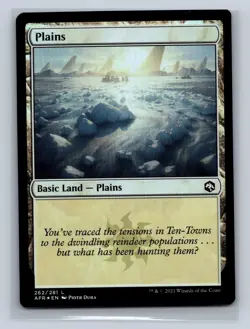 Magic the Gathering - MTG - AFR - Plains - 262 - Foil - Image 1