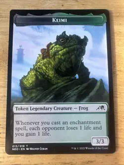 Keimi Token #13 (NM) Kamigawa Neon Dynasty NEO Magic MTG - Image 1