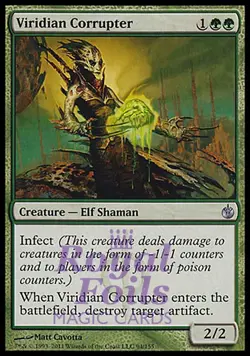 Viridian Corrupter 1x FOIL MBS MTG Mirrodin Besieged Uncommon MINT green - Image 1