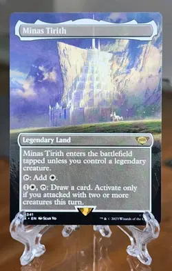 Minas Tirith (0341) (Borderless) #341 (NM) Lord of the Rings LTR Magic MTG - Image 1