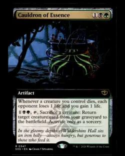 Cauldron of Essence (Extended Art) 347 Secrets of Strixhaven MtG NM - Image 1