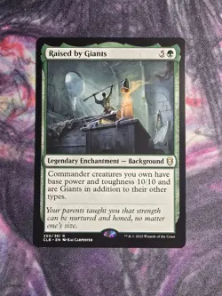 1x Raised by Giants CLB Battle for Baldur's Gate MTG Magic the Gathering NM - Image 1