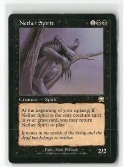 Nether Spirit Mercadian Masques MTG Magic The Gathering LP - Image 1