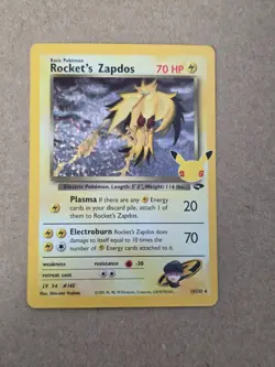 Rockets Zapdos 15/132 Celebrations Classic Collection Pokemon TCG - Image 1