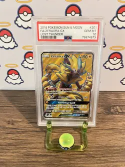 Zeraora GX 201/214 Full Art S&M Lost Thunder Pokemon - PSA 10 GEM MT - Image 1