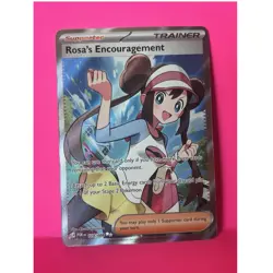 Pokemon TCG Rosa's Encouragement Trainer Ultra Rare Full Art Foil 114/088 - Image 1