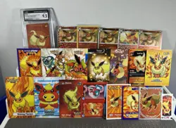Pokemon Flareon Lot of Cards and Stickers - Flareon #136 Lot of 21 - Image 2
