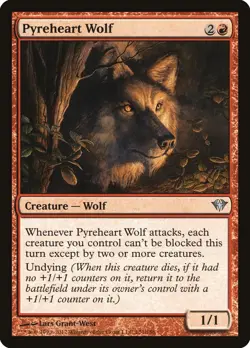 MTG Pyreheart Wolf ** Dark Ascension ** English - Image 1