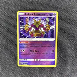 Radiant Alakazam 059/195 Rare Silver Tempest Pokemon Holo Near Mint - Image 1