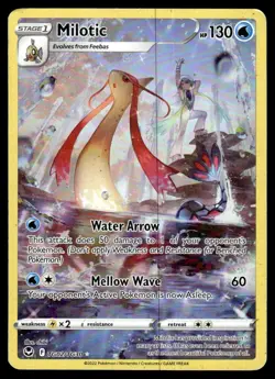 2022 Sword & Shield Series - Silver Tempest - Trainer Gallery Milotic Rare #TG2 - Image 1