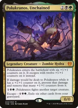 MTG - Polukranos, Unchained - Theros: Beyond Death - X1 - (NM) - - Image 1