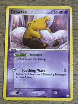 2004 Pokemon TCG EX Team Rocket Returns Drowzee 54/109 Non Holo - Image 1