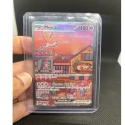 Pokemon Mew ex SVP 053 Scarlet & Violet Promo Full Art Holo English 180HP - Image 1