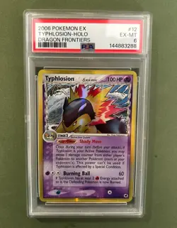 Pokemon Typhlosion Delta Species Holo Dragon Frontiers 12 PSA 6 - Image 1