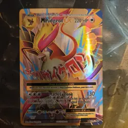 Pokemon M Pidgeot EX Full Art Ultra Rare Holo 105/108 Evolutions Mega 220 HP - Image 1