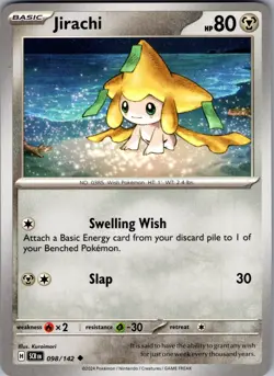 Jirachi Stellar Crown 98/142 Uncommon Pokemon Near Mint - Image 1