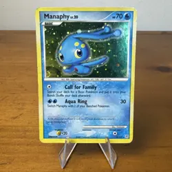 Pokemon Manaphy Holo Rare Diamond and Pearl 9/130 HP Holo - Image 1