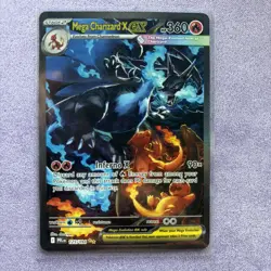 Pokemon TCG Mega Charizard X EX 125/094 Flashfire Secret Rare Holo - Image 1