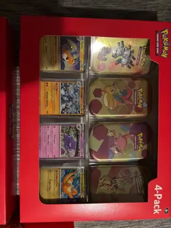 THREE BUNDLE Pokemon 4 Mini Tin +Promo 151 SamsClub Sealed BONUS POSTER FULL SET - Image 4