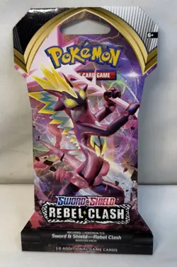 (1) Pokemon TCG Sword & Shield Rebel Clash Sleeved Booster Pack Sealed BRAND NEW - Image 1