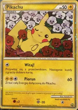 Pokemon TCG - Pikachu - PW - Polish - Holo - 2010 World Collection [Light Play] - Image 1