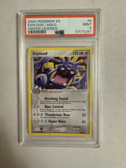 2004 Pokemon - Exploud Holo Rare - EX Hidden Legends 6/101 - PSA 9 MINT!! - Image 2
