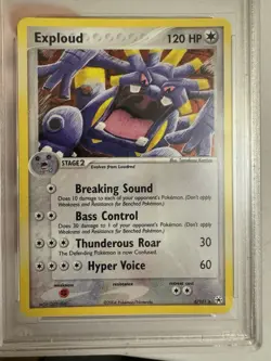 2004 Pokemon - Exploud Holo Rare - EX Hidden Legends 6/101 - PSA 9 MINT!! - Image 3