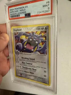 2004 Pokemon - Exploud Holo Rare - EX Hidden Legends 6/101 - PSA 9 MINT!! - Image 5