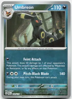 UMBREON (POKE BALL PATTERN) 059/131 HOLO R PRISMATIC EVOLUTIONS POKEMON NM/M - Image 1