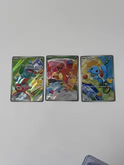 First Partner Illustration Collection Series 1 Kanto GEN 1 Starters Pokemon TCG - Image 1