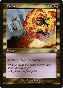 MTG - Vindicate (Retro) - The Brothers' War Commander - X1 - (NM) - #T5436 - Image 1