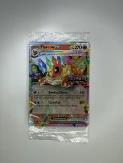 Flareon EX 014/131 Prismatic Evolutions STAMPED Promo SEALED Pokemon 2025 - Image 1