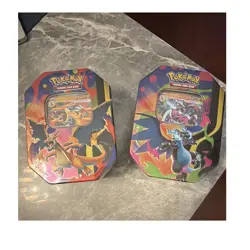 Pokemon Mega Charizard X & Y EX Tin Box Set (lot of 2) - Image 1