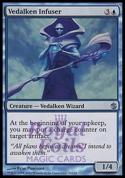 Vedalken Infuser 4x FOIL MBS MTG Mirrodin Besieged Uncommon 3 MINT + 1 NM blue - Image 1